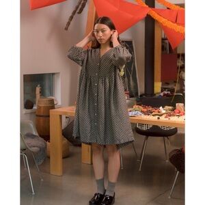 Beaton Linen House Dress in Check